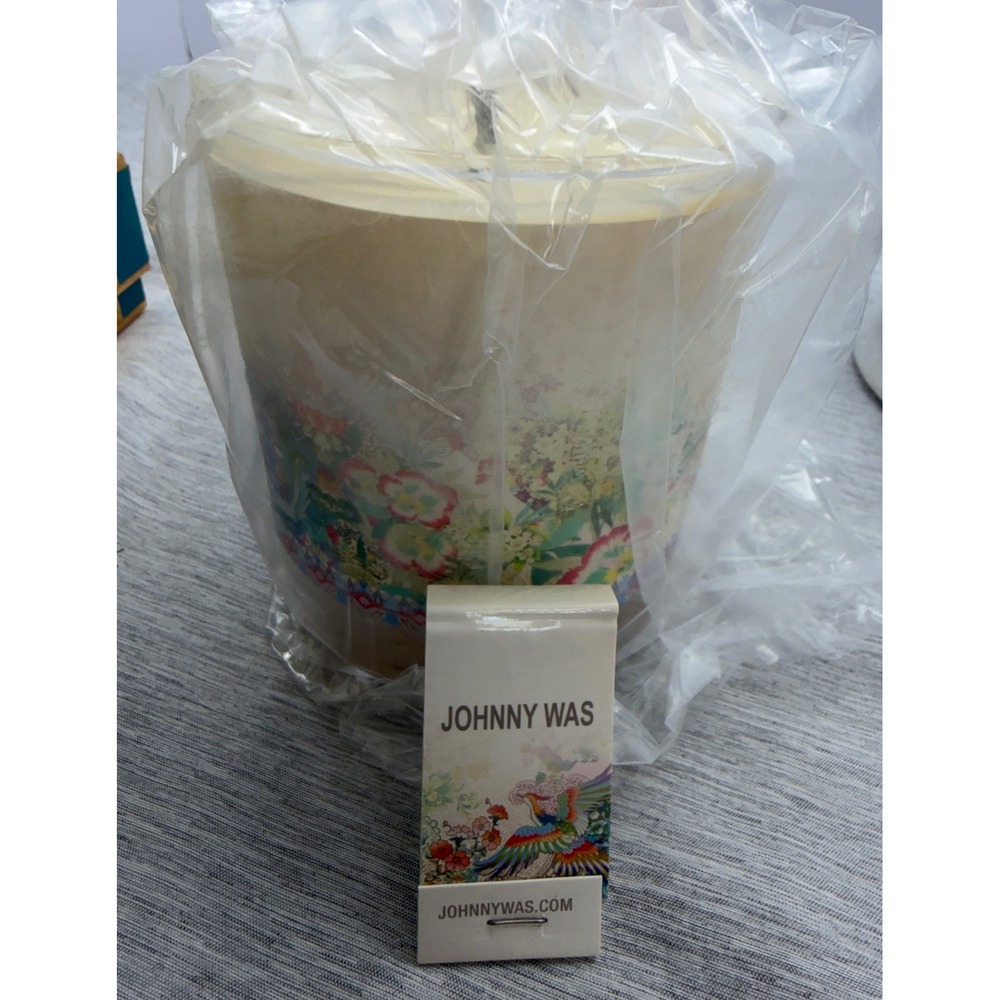 Johnny Was Talia Scented Candle Floral Glass Jar New in Box Made in USA